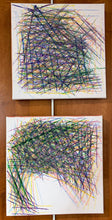 Load image into Gallery viewer, Motherhood Hit Me Like a Train Half Speed paintings by artist Rachael Grad