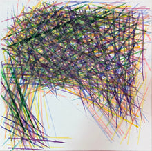Load image into Gallery viewer, Motherhood Hit Me Like a Train Half Speed #2 abstract painting by Rachael Grad