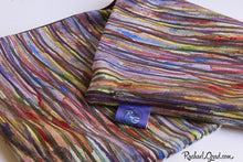 Load image into Gallery viewer, Fabric Detail of Striped Pillow Sham, Art Pillows Line Art Pillowcases by Toronto Artist Rachael Grad